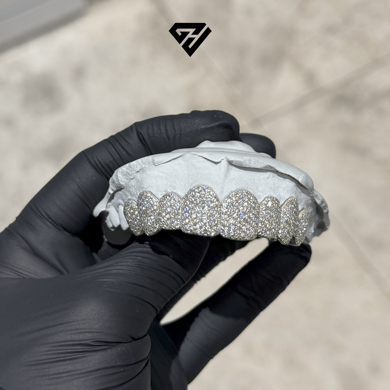 Silver VVS Diamond Grillz - GLIDER JEWELS