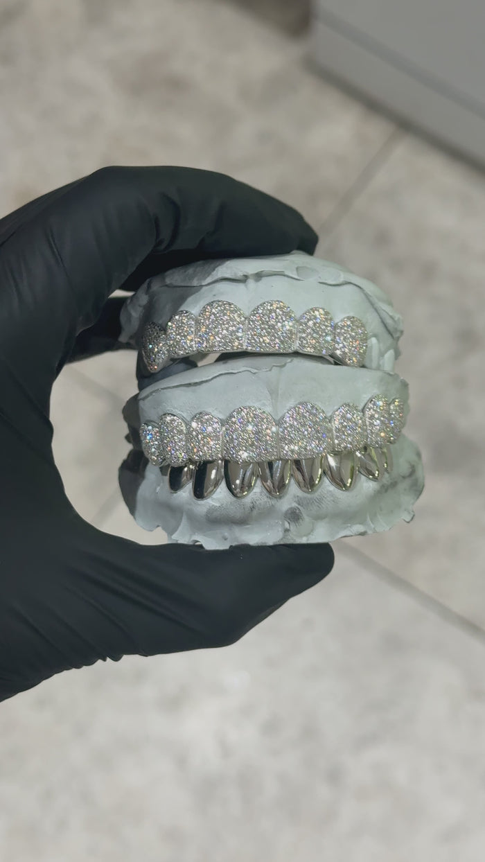 G-SILVER™ VVS Diamond Grillz