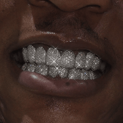 Silver VVS Diamond Grillz - GLIDER JEWELS