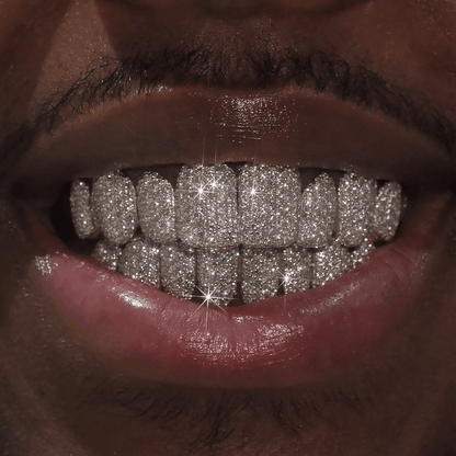 Silver VVS Diamond Grillz - GLIDER JEWELS