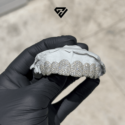 Silver VVS Diamond Grillz - GLIDER JEWELS